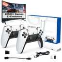 2026 Retro Gaming Console Upgrade Video Game Stick 4K, Retro Game Stick 20,000+ Built-in Classic Games, TV Games Plug and Play with 23 Built-in Emulators, Dual 2.4GHz Wireless Controllers (64GB)