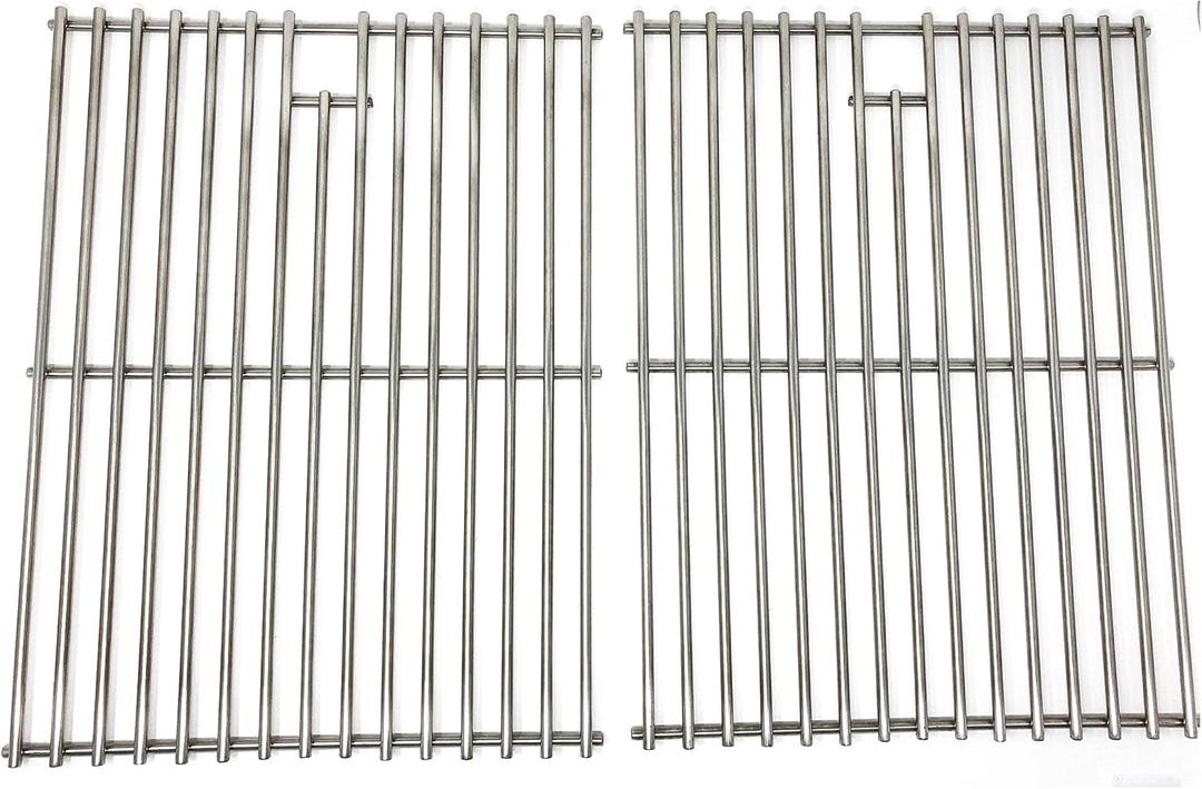 Replacement Steel Cooking Grates for 463411512, 463411712, 463411911, C-45G4CB, 720-0719BL, 720-0773 and 1010037 Gas Grill Models, Set of 2