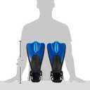 Cressi Palau SAF Short Open Heel Fins, Snorkel Fins, Quick Release Pull Tab | Fast on & Off, Snorkeling Fins for Adults, Size: M/L US Man 8½-11 US Lady 9½-12 EU 41/44