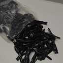 Black Linking Balloons, 120PCS Linked Balloon with Tail for Balloon Wall Arch and Chains, Quick Linkable Balloons for Wedding Birthday Baby Shower Engagement Graduation Party Decorations (6+10inch)