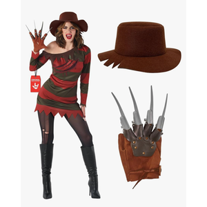 Morph Nightmare Killer Costume Women With Claw Sizes XS-3XL Serial Killer Costume Scary Halloween Costumes Women Halloween Costumes Adults L Morph Nightmare Killer Costume Women With Claw Sizes XS-3XL Serial Killer Costume Scary Halloween Costumes Women Halloween Costumes Adults L