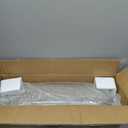 Stainless Steel Sifting Litter Box with Lid, Metal Litter Pan with Scoop for Big Cats Multi Cat, Extra Large Cats Litterbox Odor Control Easy Clean (22.8 * 16.1 * 6.5inch-Without Enclosure, X-Large)