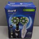Oral-B Pro 1000 CrossAction Electric Toothbrush, Black and White, 2 Count