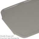 Kitchen Details Countertop Draining Tray | Dimensions: 18"x 15"x 1"| Designed for Stand Alone Dish Racks | Durable | Prevents Water Build Up | Grey, Large