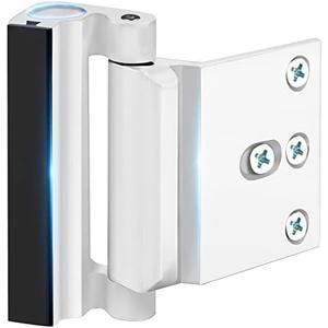Home Security Door Lock Reinforcement - Upgraded Childproof Safety Door Locks Defender Easy Open with 3" Stop Withstand 800 lbs for Inward Swinging Door, Night Lock Deadbolt Guard Defend Your Home 1PC