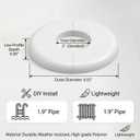 Pool Escutcheon Plates/Pool Ladder Cover Plate/Pool Trim Rings Fits for 1.9" Inner Within Diameter Tubing Pool Handrail&Pool Handrail Covers for Inground Pools/Other Water Pipes etc (6)