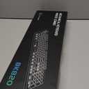 Typewriter Mechanical Gaming Keyboard and Mouse, Metal Panel Retro Keyboards with Round Keycap Blue Switch, Rainbow LED Backlit 104-Key Anti-Ghost Wired Mouse and Pad Combo for PC Laptop Mac Gamer