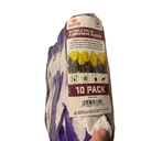 RED STEER GLOVE COMPANY, NITRILE PALM GARDENING GLOVES,PACK OF 10, (White& Purple)