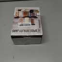 Kamenstein 5244227 Empty Jars With Black Cap, Set Of 12, 3-Ounce