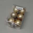 Sosation 12 Pcs Brass Gold Textured Christmas Ball Ornaments 2.36'' Rusty Neutral Vintage Christmas Tree Decor Rustic Hanging Decor Home Ornaments for Xmas Winter Farmhouse Decoration