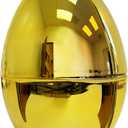 GiftExpress Jumbo Easter Egg - 10" Tall x 7" Wide Extra Large Empty Plastic Eggs - Perfect Kids & Adult Party Toys for Gift Baskets or Egg Hunt Decor - 2 Piece, Gold