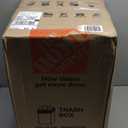 PayLessHere 13 Gallon / 50 Liter Trash Can Stainless Steel Touchless Trash Bin Oval Shape Office Waste Bin for Kitchen Bathroom Bedroom Living Room with Lid Powered by Batteries (not Included)