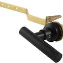 Kingston Brass KTCML0 Manhattan Front Mount Toilet Tank Lever, Matte Black 10.94 x 4.25 x 1.38