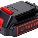 20V 4.0Ah Battery for Black and Decker Lithium-Max Tools 1-Pack High-Capacity Replacement Lithium-Ion Battery, Compatible with LBXR20 LBXR2020 LBX20 LBXR2520 LB2X4020 LB2XR20