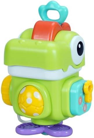 Pack Of 2 INTMEDIC Dinosaur Busy Cube, Sensory Toys for Toddlers 1-3, Activity Cube Baby Travel Toy for Infant Baby 9-12-18 Months, First 1st Birthday Gifts for Boys Girls