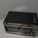 Gourmia GTF7350 6-in-1 Multi-function, Stainless Steel Air Fryer Oven - 6 Cooking Functions - Fry Basket, Oven Rack, Baking Pan & Crumb Tray, Included + Recipe Book (Stainless Steel)