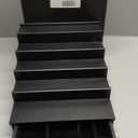 Cologne Organizer for Men, 5 Tier Black Cologne Shelf, Perfume Stand with Drawer and Hidden Compartment Perfume Display Holder - A Gift for Men