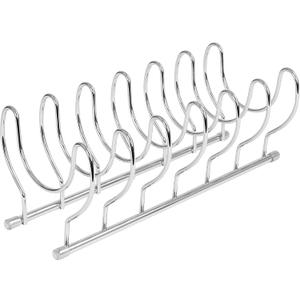 Spectrum Diversified Euro Kitchen Lid Organizer for Plates, Cutting Boards Bakeware, Cooling Racks, Pots & Pans, Serving Trays, and Reusable Containers, Chrome Spectrum Diversified Euro Kitchen Lid Organizer for Plates, Cutting Boards Bakeware, Cooling Racks, Pots & Pans, Serving Trays, and Reusable Containers, Chrome