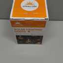 GIGALUMI 8 Pack Solar Outdoor Hanging Lights - Warm White LED, Water Resistant, Glass, Rechargeable Battery