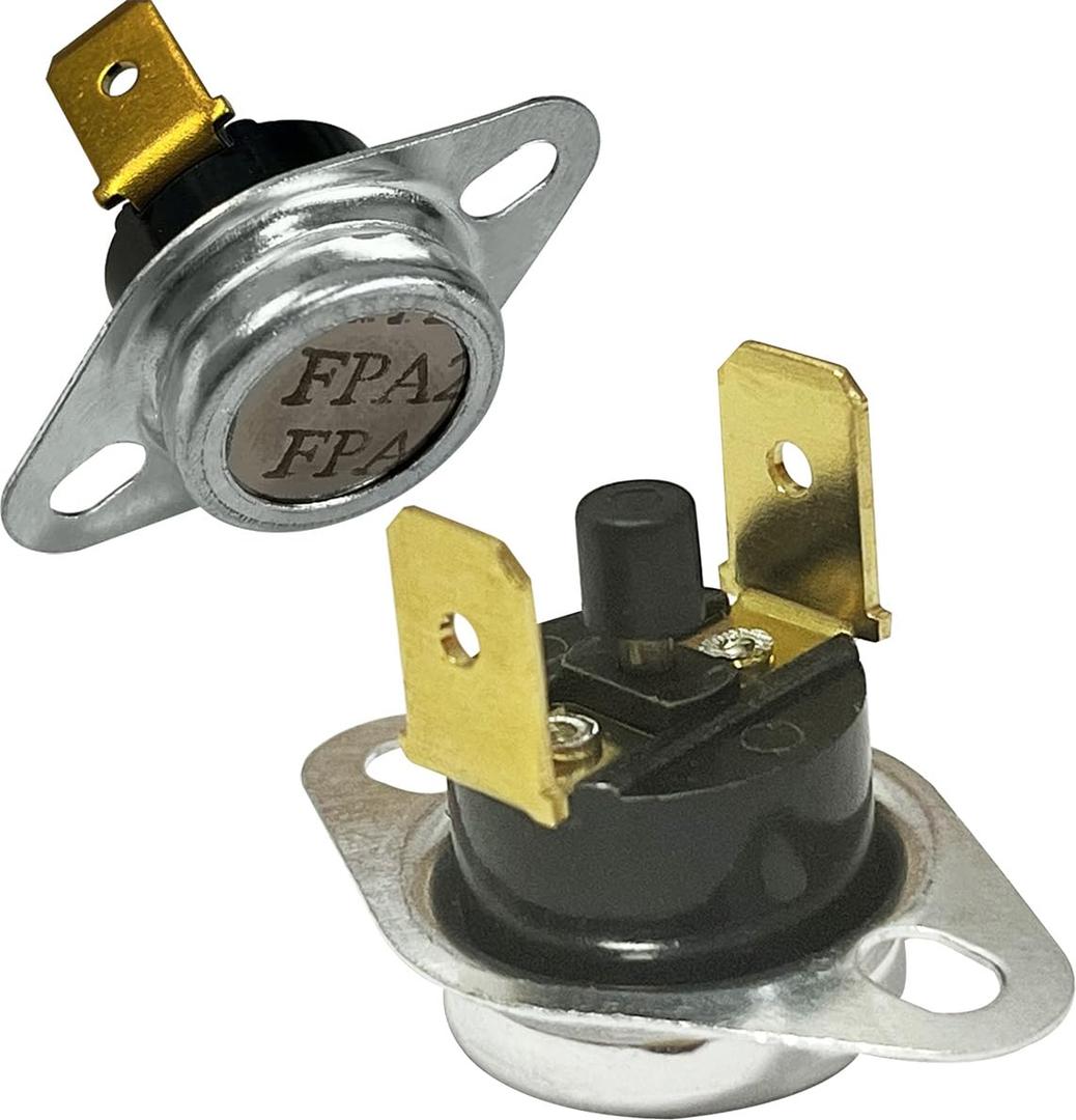 2-Pack 47-22861-03 Manual Reset Thermostat Flame Rollout Limit Switch L250F Compatible with Rheem