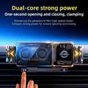 Wireless Car Charger, 2026 Upgrade 15W Fast Charging with LED Light Auto Clamping Phone Holders for Your car for iPhone 16/15/14/13 Mini Pro Max, Samsung Galaxy S25 Ultra, S24/S23 etc (Black)