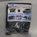 Windshield Cover for Ice and Snow,New Upgraded Heavy Duty Windshield Snow Cover,Extra Large Size (75"x45"),Windproof Winter Frost and Deicing Awning Suitable Fzor Cars, Trucks, SUVs (Black grey)