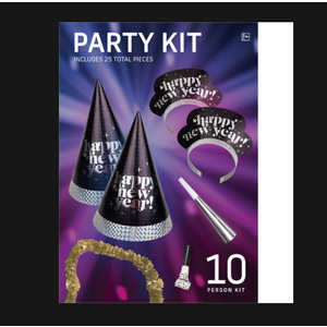 Amscan Prismatic  New Year's Party Kit 24PCS