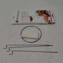 Norpro, White & Silver Strainer Stand, 12in/30.5cm high and 6.5in/16.5cm