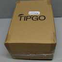 TIPGO Bathroom Trash Can with Lid, 10 Liter/ 2.6 Gallon Slim Garbage Can, Small Trash Bin Waste Basket with Pop-Up Lid for Kitchen, Bedroom, Living Room, Office (Black)