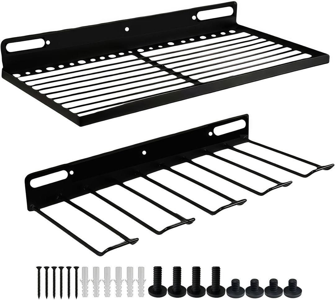 Resin Shelf Accessory Outdoor Sheds Storage,Compatible with Suncast shed Accessories,with EZ Bolt Assembly (1), 16" x 8" x 2"
