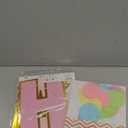 Fecedy Macaron Superlarge Alphabet Happy Birthday Banner Colorful Flag Bunting Circle Confetti Garland Swirl Streamers Honeycomb Ball for Birthday Party Decorations (Multi-colored)