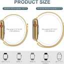 Original Stainless Steel Mesh Loop Compatible with Apple Watch 38mm 40mm 41mm 42mm 44mm 45mm 46mm 49mm Women Men, Magnetic Clasp Replacement for iWatch Bands Series 11 10 9 8 7 6 5 4 Ultra SE 3 2 1