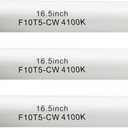 F10T5-CW 16" 4100K Fluorescent Linear Light Bulb,T5 10W Cool White Bulbs Replacement for Jasco,Philips,G5 Miniature Bipin Base(3 Pack)