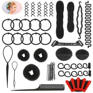 40 Pcs DIY Hair Braiding and Modelling Tool Kit - Number-one Fashion Accessories with Spiral Hair Styling Tools for Girls and Women