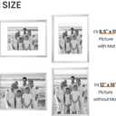 3 x upsimples 12x16 Picture Frame, Display Pictures 8.5x11 with Mat or 12 x 16 Without, Wall Hanging Poster Frames, Silver, 1 Pack