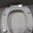 Elongated Toilet Seat, 18.5 Soft/Slow Close Oval (Oblong) Toilet Seat for Elongated Toilets, No-Slam Quiet-Close Lid, Easy-to-Install & Clean, Durable Never-Loosen White Plastic Seat