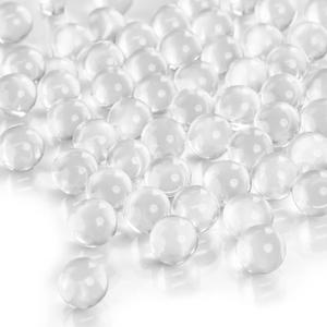 FUTUREPLUSX Clear Glass Marbles, 1LB Round Marble Beads Transparent Vase Fillers Decorative Glass Gem Pebbles for Decoration Collectibles Marble Games