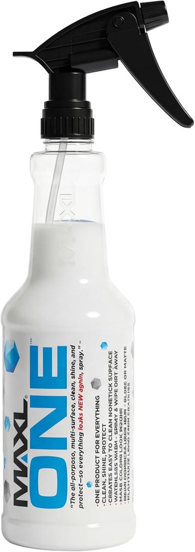 MAXLONE 20oz Car Spray with Triphene, Quick Spray & Wipe All Purpose Waterless Detailer, Better Than Any Car Detailing Kit - Clean, Shine, Protect Paint, Glass, Wheels, and Trim Without Pre-Washing