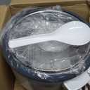 AROMA Rice Cooker, 3-Cup (Uncooked) / 6-Cup (Cooked), Small Rice Cooker, Oatmeal Cooker, Soup Maker, Auto Keep Warm, 1.5 Qt, White, ARC-363NG