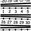 29 PCS Number Line for Classroom Wall Number Line Bulletin Board Border Set -20 to 120 Numbers Lines Classroom Wall Decor Black White Math Poster for Bulletin Board Math Teaching Supplies