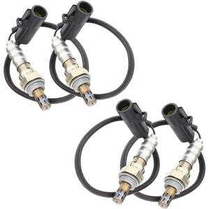 4PCS Oxygen Sensor O2 Sensor Front Rear Upstream Downstream for Ford, Lincoln, Mercury & Mazda - Ranger, Mustang, Expedition, Explorer, Escape, F150, Tribute Compatible with Bosch 15717