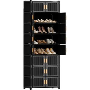 9-Tier Shoe Cabinet, 36-Pair Storage for Entryway | Adjustable Shelves, Waterproof PP, Easy To Clean