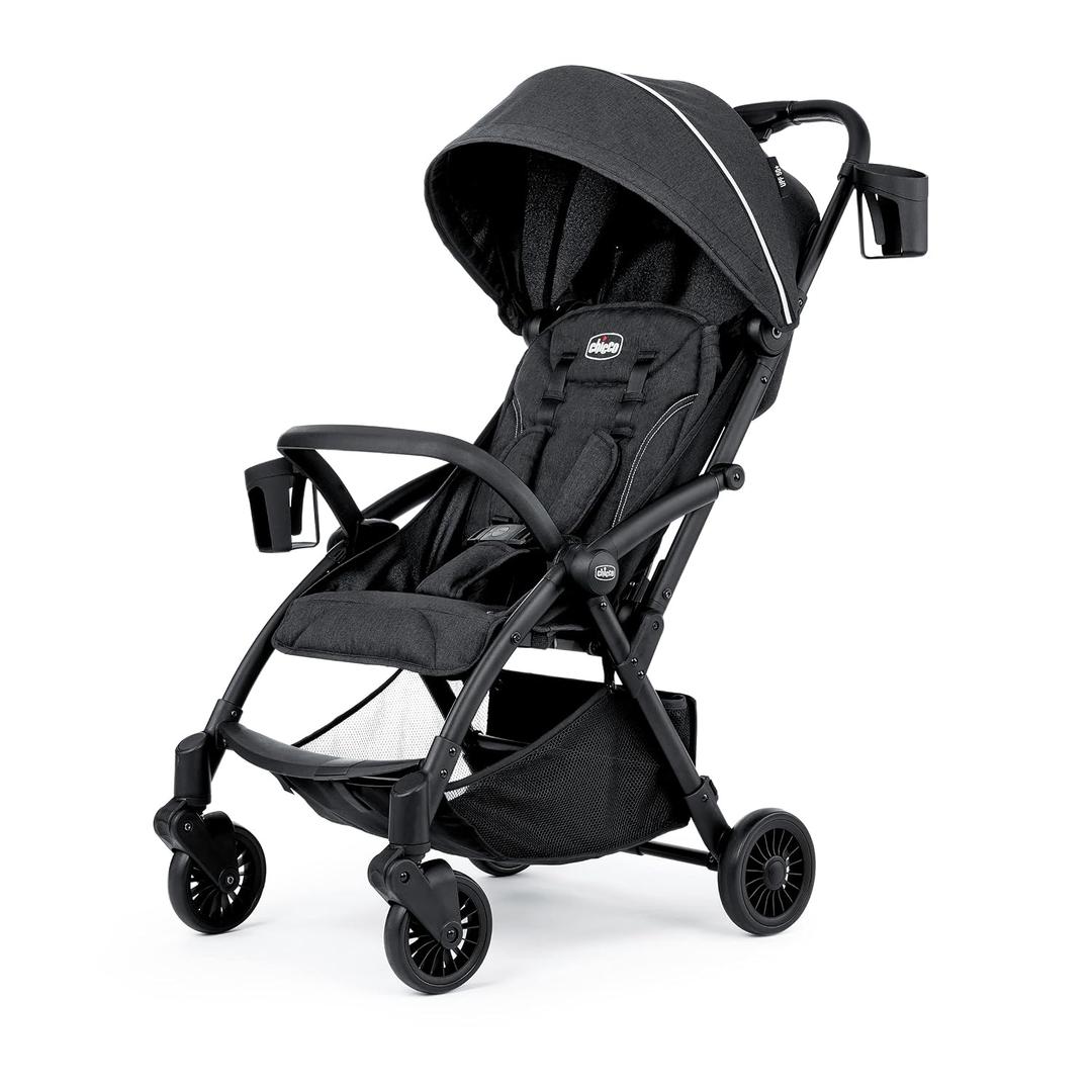 Chicco Presto Self-Folding, Compact Stroller with Canopy, Lightweight Aluminum Frame Umbrella Stroller, for Babies and Toddlers up to 50 lbs., Graphite/Grey