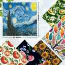 Pattern Printed Soft Microfiber Cleaning Cloths 4 Pieces for Eyeglasses (Patterns Randomly Sent), Camera Kens, Cell Phones, CD, DVD, Computers, Tablets, Laptops, Telescope, LCD Screens