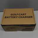 15 Amp 48 Volt Golf Cart Battery Charger for Club Car Precedent & DS - 3-Pin Round Plug, Smart Charger for Lead-Acid Batteries, IP67 Waterproof, Multi-Protection, Unique Design (Silver)