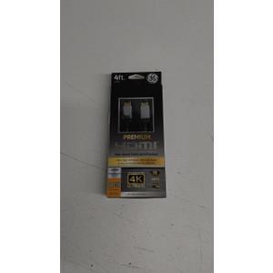 GE 4ft PREMIUM HDMI HIGH -Speed Cable with Ethernet