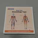 IEADEN Precut Kinesiology Tape for Knees, 10 Pcs - Knee Support & Stability, Knee Pain Relief Athletic Tape - Waterproof & Elastic, Breathable Hypoallergenic Latex-Free Tape, Black