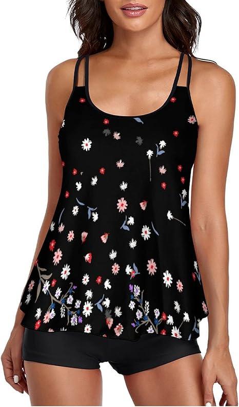 Women's Workout Sets 2 Piece Criss Cross Back Sport Bra with Yoga Shorts Large