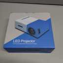 Video Projectors Mini Projector for Cartoon, Kids Gift, Smart Movie Projector for Home Theater/Outdoor, Compatible with HDMI, USB, Audio, TF Card, AV and Remote ControlBlue)