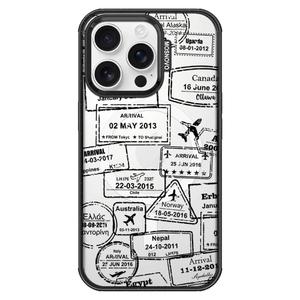 MOSNOVO Magnetic Case for iPhone 16 Pro, 10ft Military-Grade Protection, Compatible with Magsafe, Shockproof Phone Case for iPhone 16 Pro - Journey - Clear Black